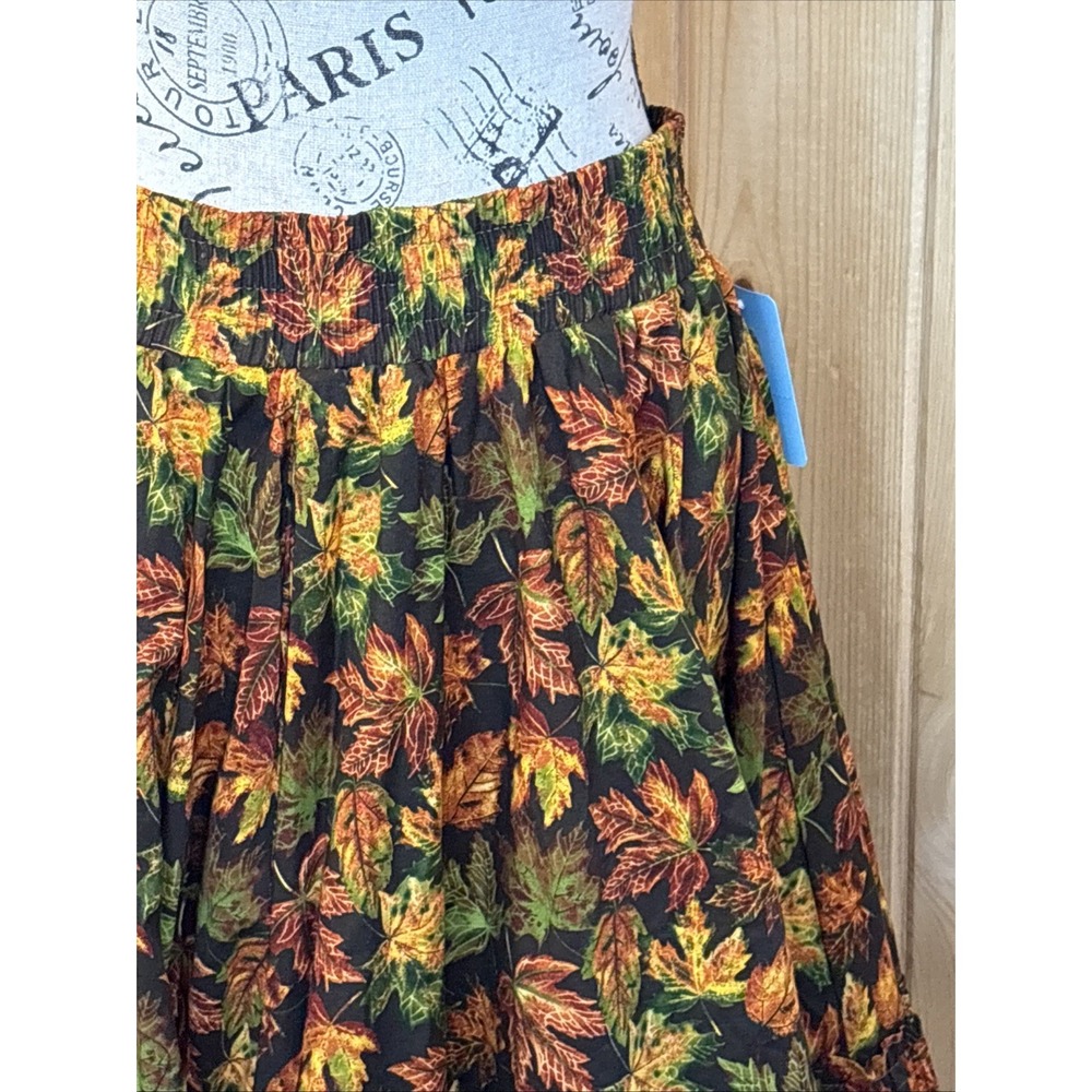 NWT Square Up Western Dancing Skirt Fall Leaves  Medium Lace Circle Skirt - Picture 4 of 6